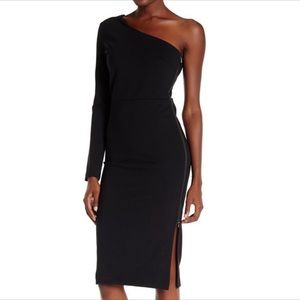 Veronica Beard Aspen One Shoulder Black Dress Sz XS/2